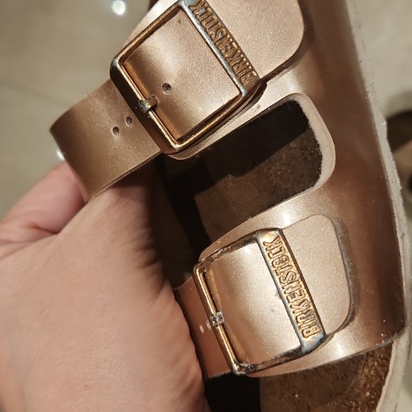 Birkenstock womens Arizona Birko-Flor in copper size 5 - Picture 8 of 10